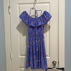 Off the shoulder dress with halter